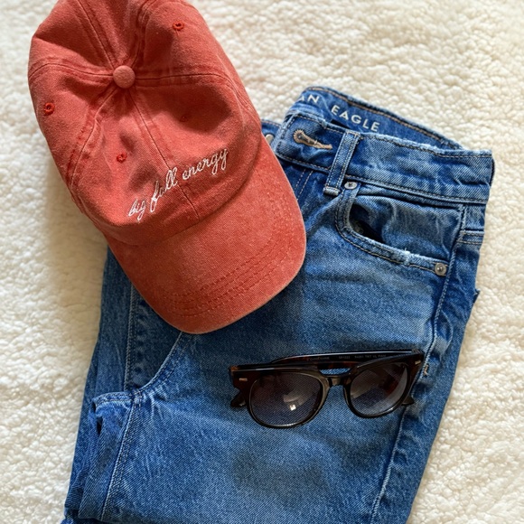 AE Stretch High Waisted Straight Leg Medium Wash Jeans 000 Short - Picture 1 of 3